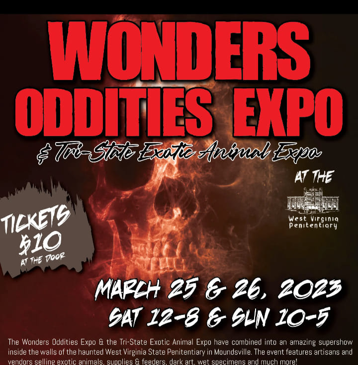 Vendors List: March 25-26, Wonders Oddities Expo/Tri-State Exotic ...